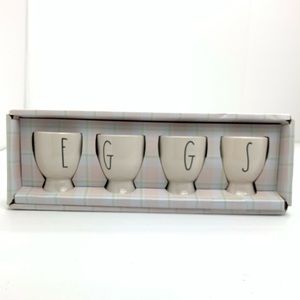 NIB Rae Dunn Artisan Collection Set of 4 EGGS egg cup